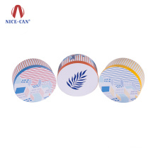 Nice-can Wholesale Printed Candle Tin Containers Round Seamless Colored Candle Tins Can